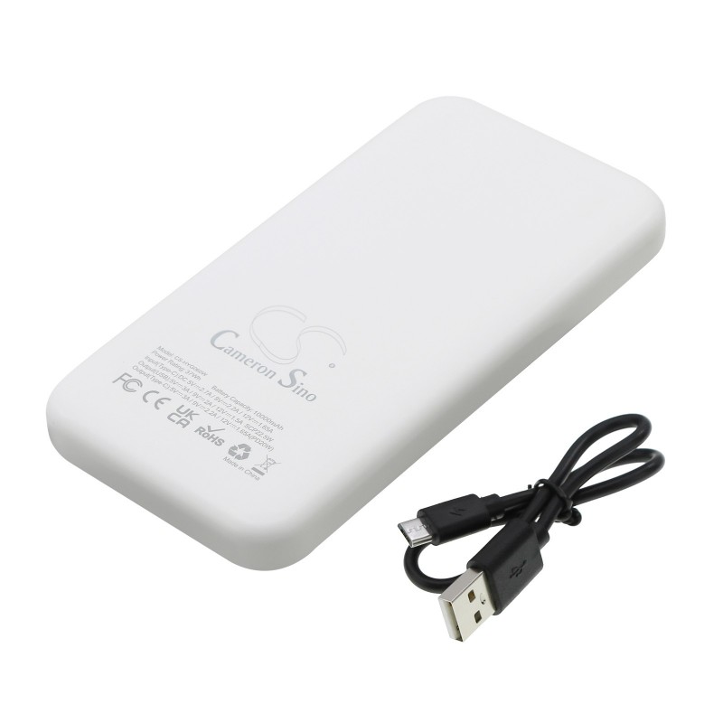 Portable Charger Power Bank 10000mAh 50.00Wh 5.0V USB-C 22.5W PD QC 3.0 biały  (Cameron Sino)
