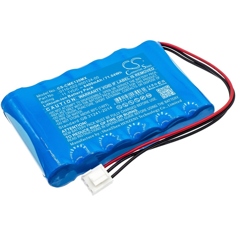 Comen CM-1200A ECG / 0110-022-000124-00 6400mAh 71.04Wh Li-Ion 11.1V (Cameron Sino)