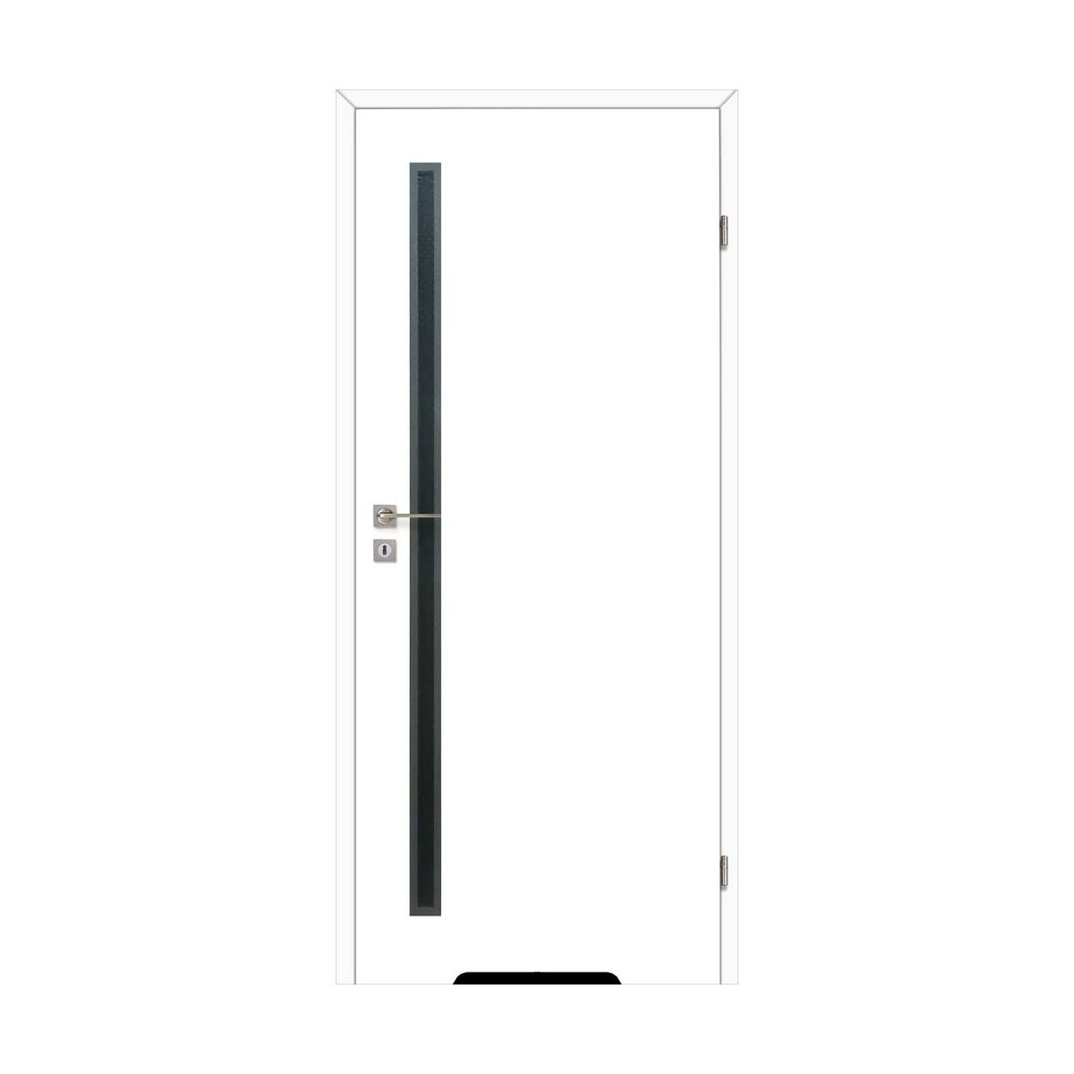 Skrzydło drzwiowe łazienkowe z podcięciem wentylacyjnym Acri Białe 90 prawe Voster