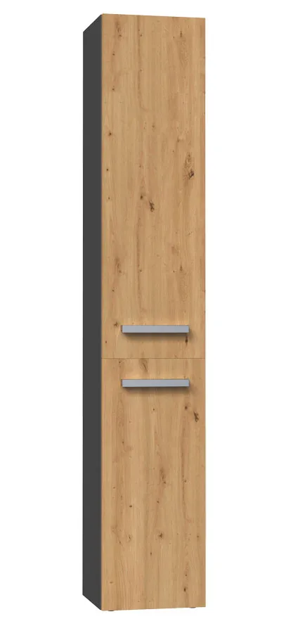 Szafka łazienkowa słupek dąb artisan antracyt H1-F58