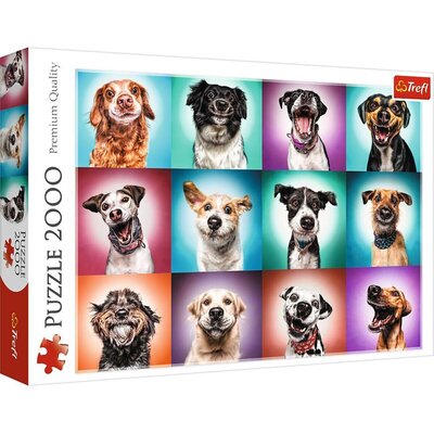 Trefl PAP Puzzle 2000 Zabawne psie portrety II 27119 - PAP