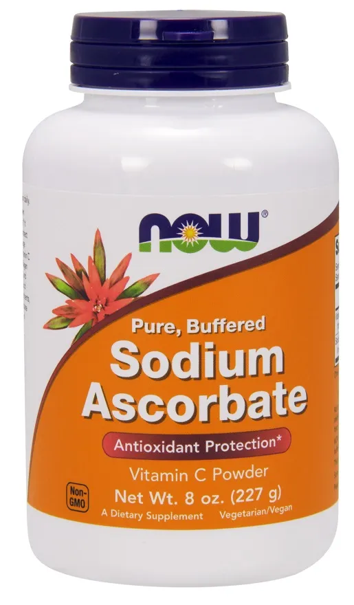 NOW Foods - Askorbinian Sodu, Buforowany, Proszek, 227g