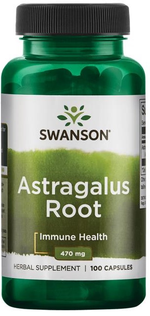 Swanson - Korzeń Astragalus, 470mg, 100 kapsułek