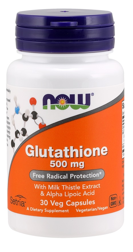 NOW Foods - Glutation, 500 mg z Ekstraktem z Ostropestu Plamistego i Kwasem Alfa Liponowym, 30 vkaps