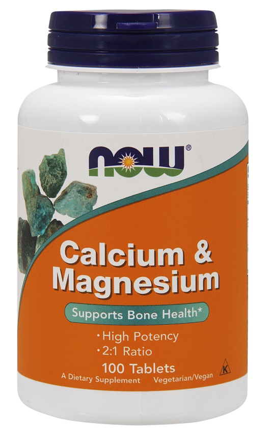 Фото - Вітаміни й мінерали Now FOODS Calcium & Magnesium 2:1 - Wapń + Magnez  (100 tabl.)