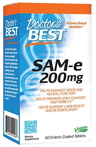 Doctor's Best - SAMe, 200mg, 60 tabletek