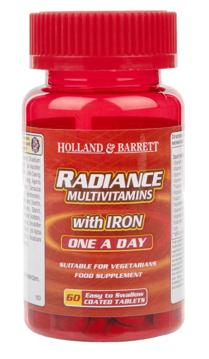 Holland & Barrett - Radiance Multiwitaminy z Żelazem, 60 tabletek