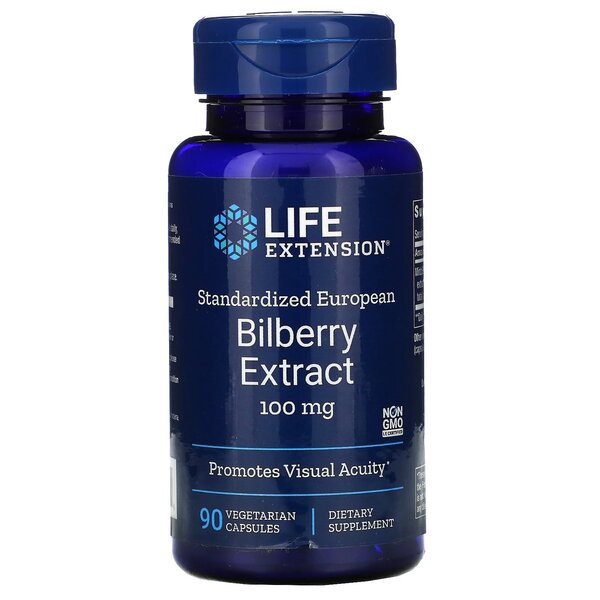 Ekstrakt z borówki Bilberry Extract 90 kapsułek Life Extension 1036547259