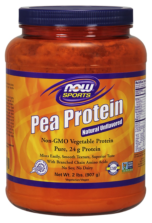 NOW Foods - Białko Grochowe, Pea Protein, Bezsmakowe, Proszek, 907 g
