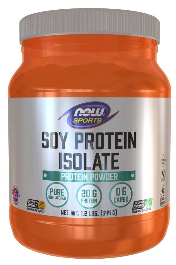 NOW Foods - Soy Protein Isolate, GMO Free, Bezsmakowe, Proszek, 544 g
