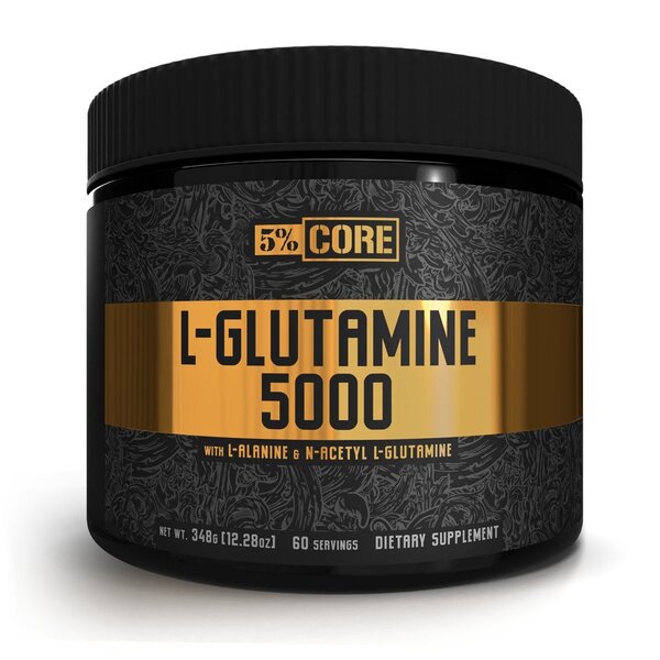 5% Nutrition - L-Glutamina 5000, Core Series, Unflavoured, Proszek, 348g
