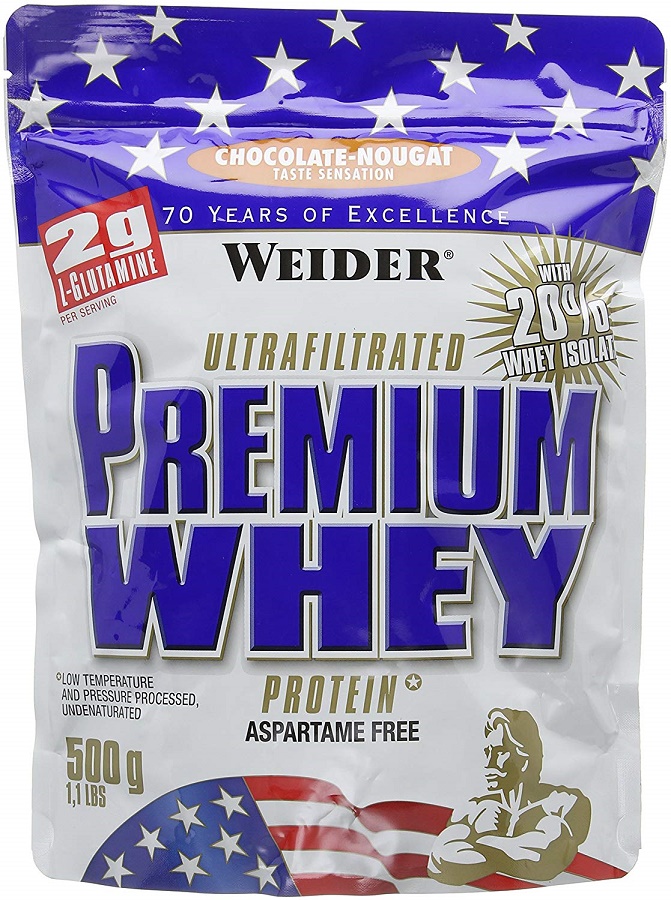 Weider - Premium Whey, Nugat Czekoladowy, Proszek, 500g