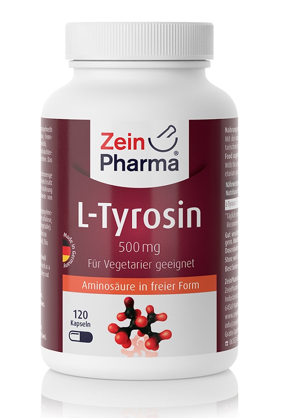 Zein Pharma - L-Tyrozyna, 500mg, 120 kapsułek