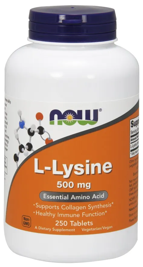 NOW Foods - L-Lizyna, 500mg, 250 tabletek