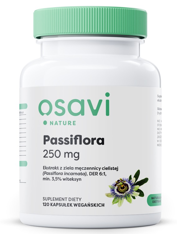 Zdjęcia - Witaminy i składniki mineralne Osavi Passiflora 250 mg 120 Kapsułek