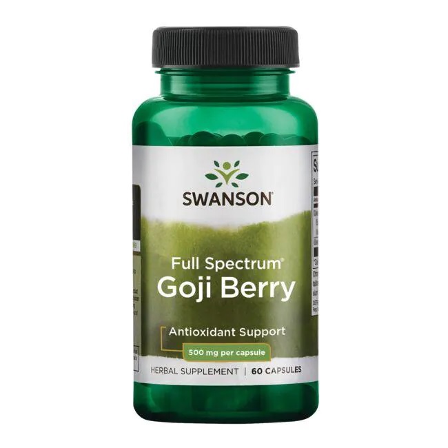 Swanson - Jogody Goji, 500mg, 60 kapsułek