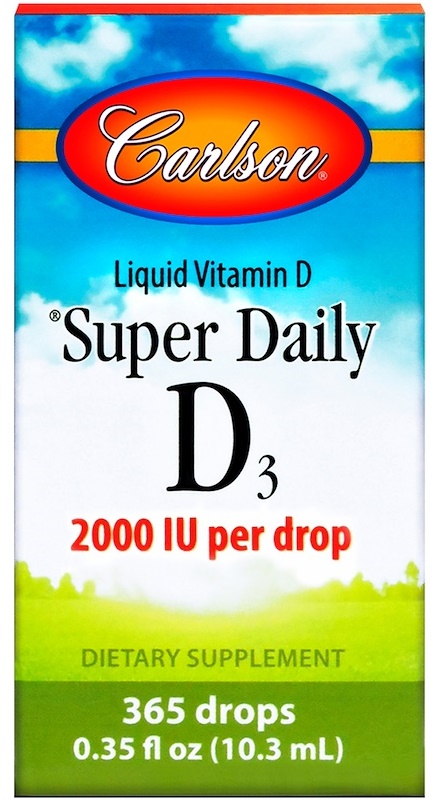 Carlson Labs - Super Daily D3, 2000 IU, Płyn, 10 ml