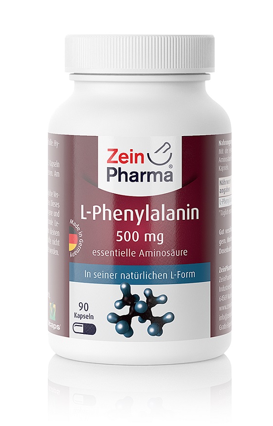 Zein Pharma - L-Fenyloalanina, 500mg, 90 kapsułek