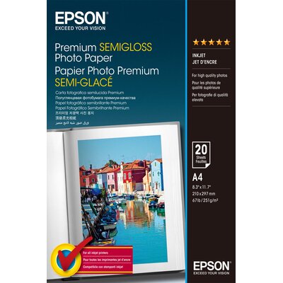 Epson Paper A4 Premium Semigloss Papier fotograficzny 20 C13S041332