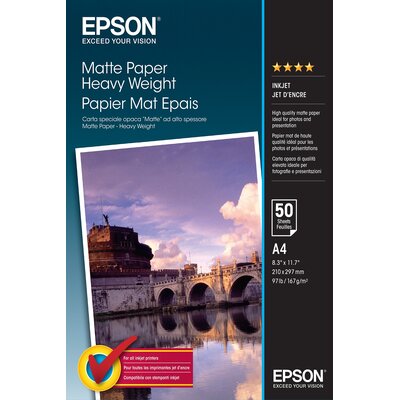 Epson Papier Matte Heavyweight (matowy, 167g, A4 50 C13S041256
