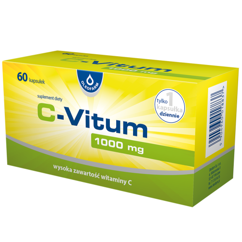 C-Vitum Witamina C 1000mg 60 Kapsułek - Oleofarm