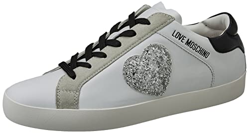 Love Moschino Damskie tenisówki sneakerd.casse25 VIT+cro+craq+brokatowe buty sportowe, wielobarwny, 35 EU