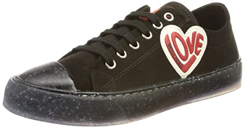 Love Moschino Kolekcja Jesień Zima 2021, Damskie Trampki, Nero, 35 EU