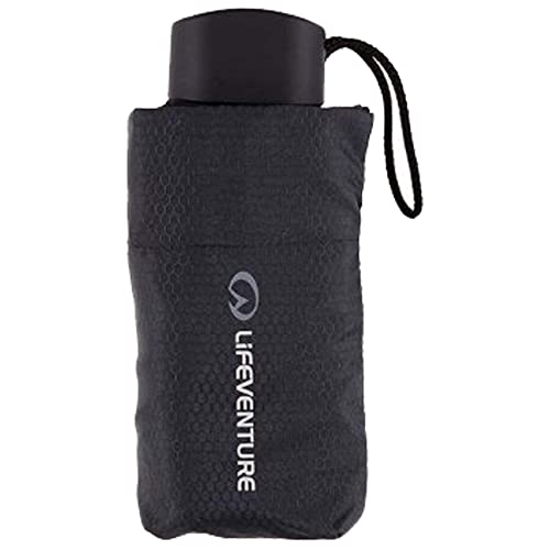 Lifeventure, Black Trek Umbrella, Telescopic, Small