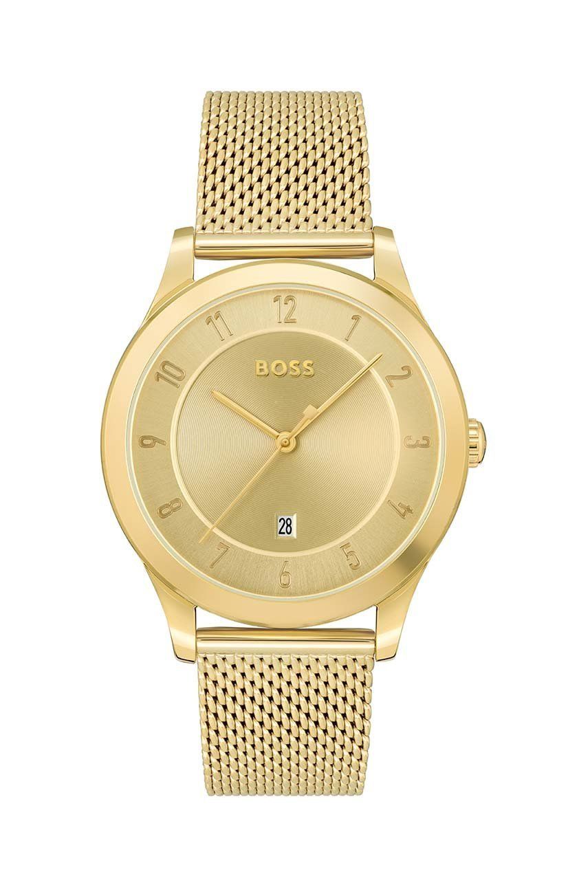 BOSS zegarek 1513982 męski kolor złoty - Boss