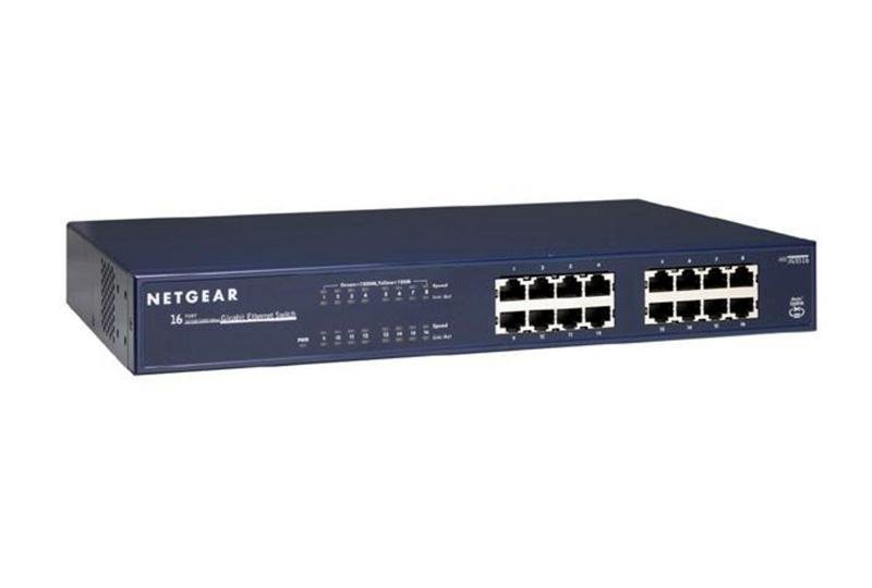 NETGEAR JGS516-200EUS Netgear ProSafe 16-Port Gigabit Rackmount Switch (JGS516)