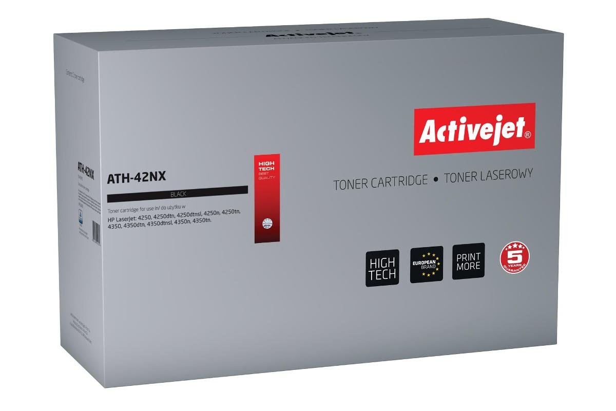 ActiveJet Toner ATH 42N do drukarki Hewlett Packard zamiennik HP 42A Q5942A czarny (EXPACJTHP0118)