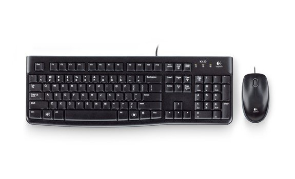 Logitech Zestaw MK120 USB czarny US