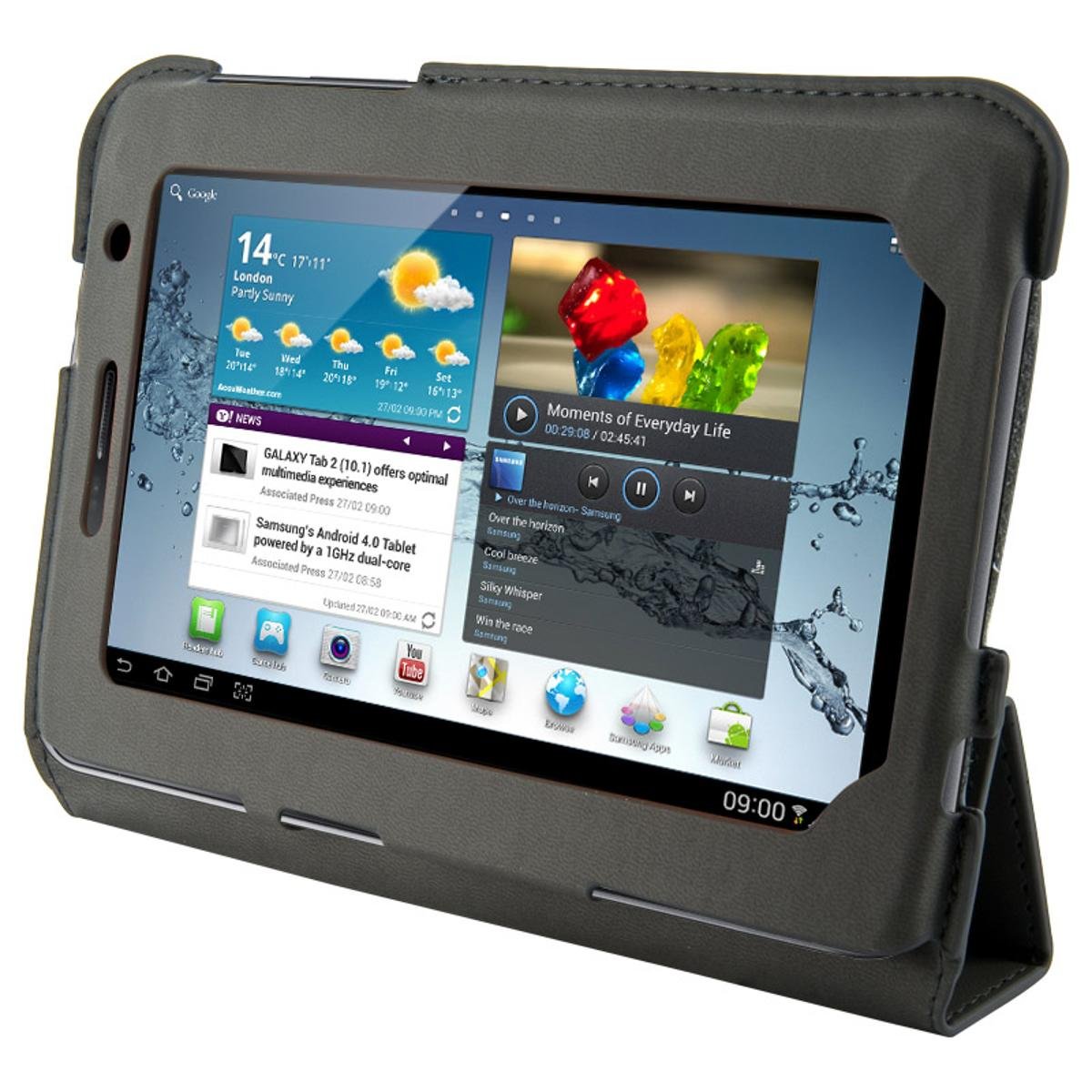 4World Etui - stand dla Galaxy Tab 2. 4-Fold Slim. 7. szare (9122)
