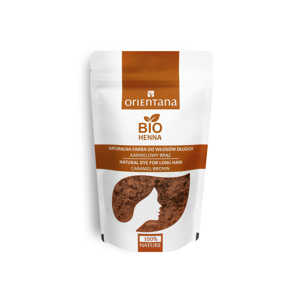 Orientana Bio henna karmelowy brąz, 100 g