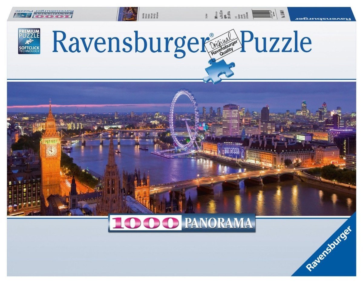Ravensburger puzzle panorama Londyn nocą