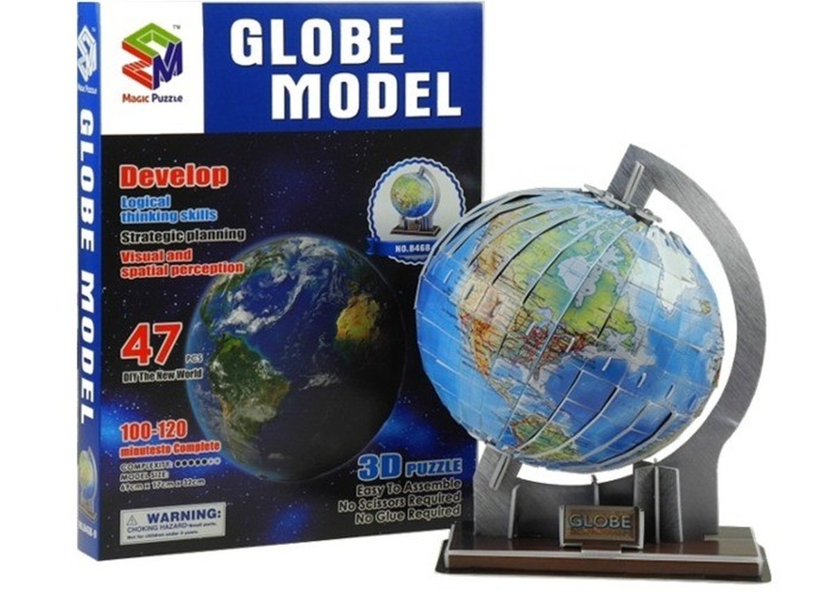 Lean Toys Puzzle 3D Globus