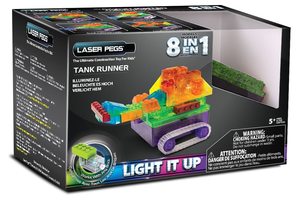 Laser Pegs 8 in 1 Tank Runner RN1330B