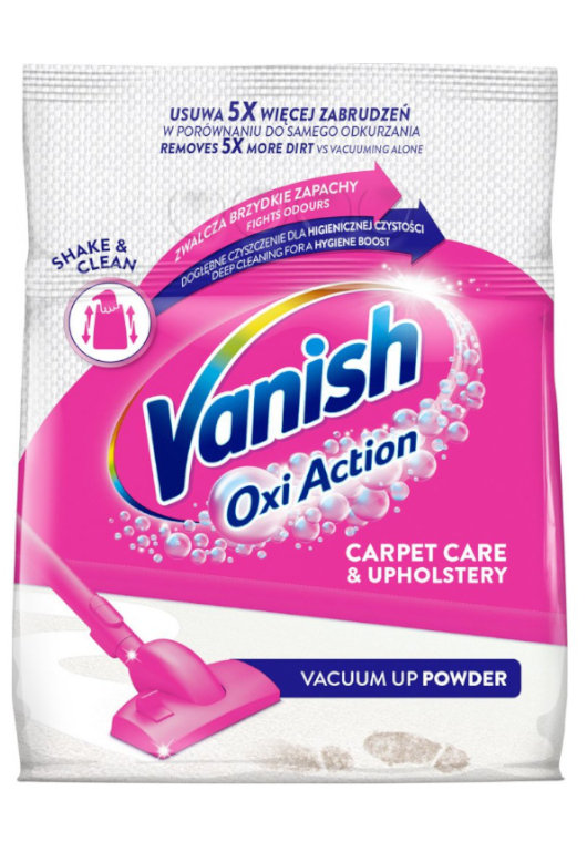 Vanish Proszek Vanish Clean & Fresh do dużych powierzchni dywanów 650 g