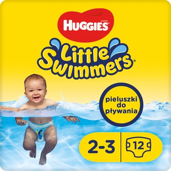 Kimberly-Clark Huggies Little Swimmers Majteczki do pływania rozmiar 2 3 12 sztuk