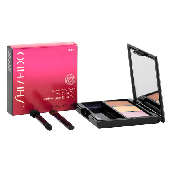 Shiseido Eyes Luminizing Satin trio cienie do powiek odcień BR 214 Into the Woods 3 g