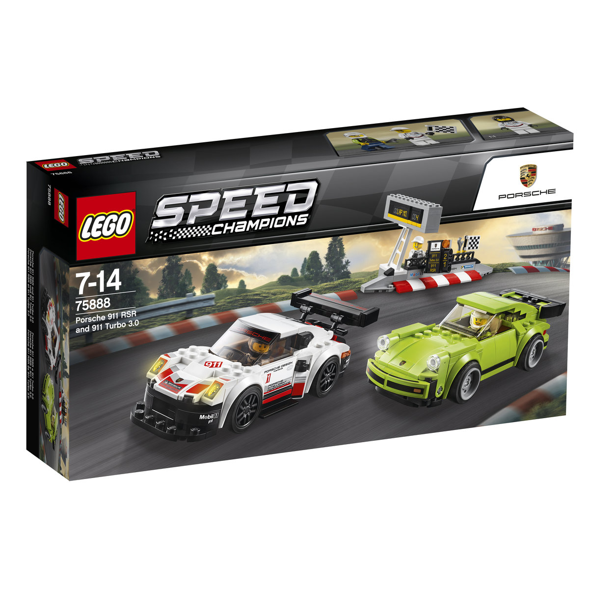 LEGO SPEED CHAMPIONS Porsche 911 RSR i 911 Turbo 3.0 p4 75888