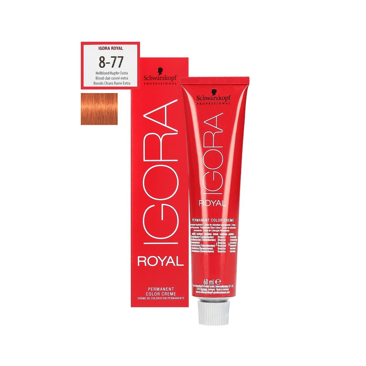 Schwarzkopf Professional, Igora Royal, farba do włosów 8-77, 60 ml