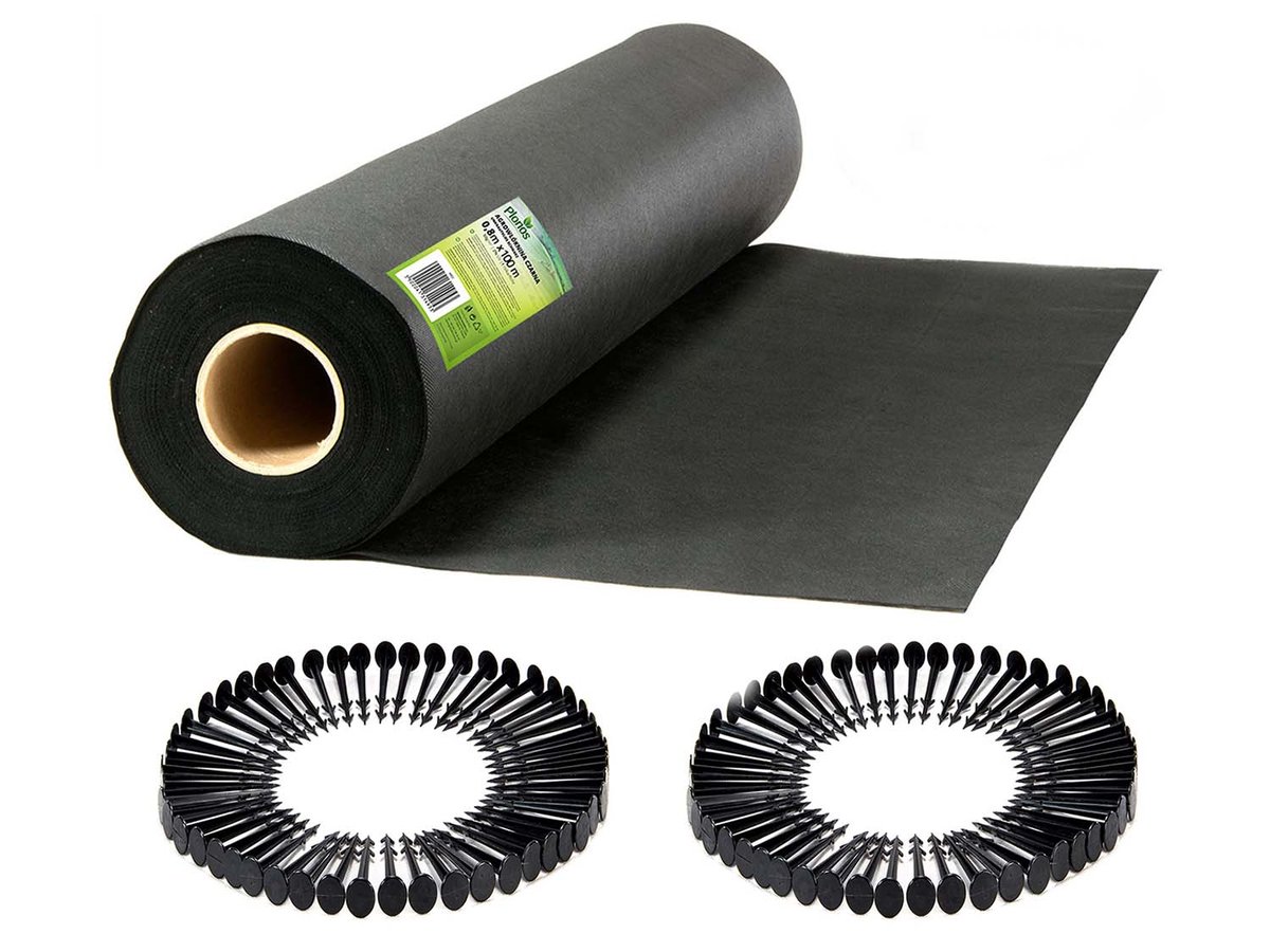 Plonos Agrowłóknina ogrodowa Plonos 1,6 m x 100 m + 100 szpilek 4900