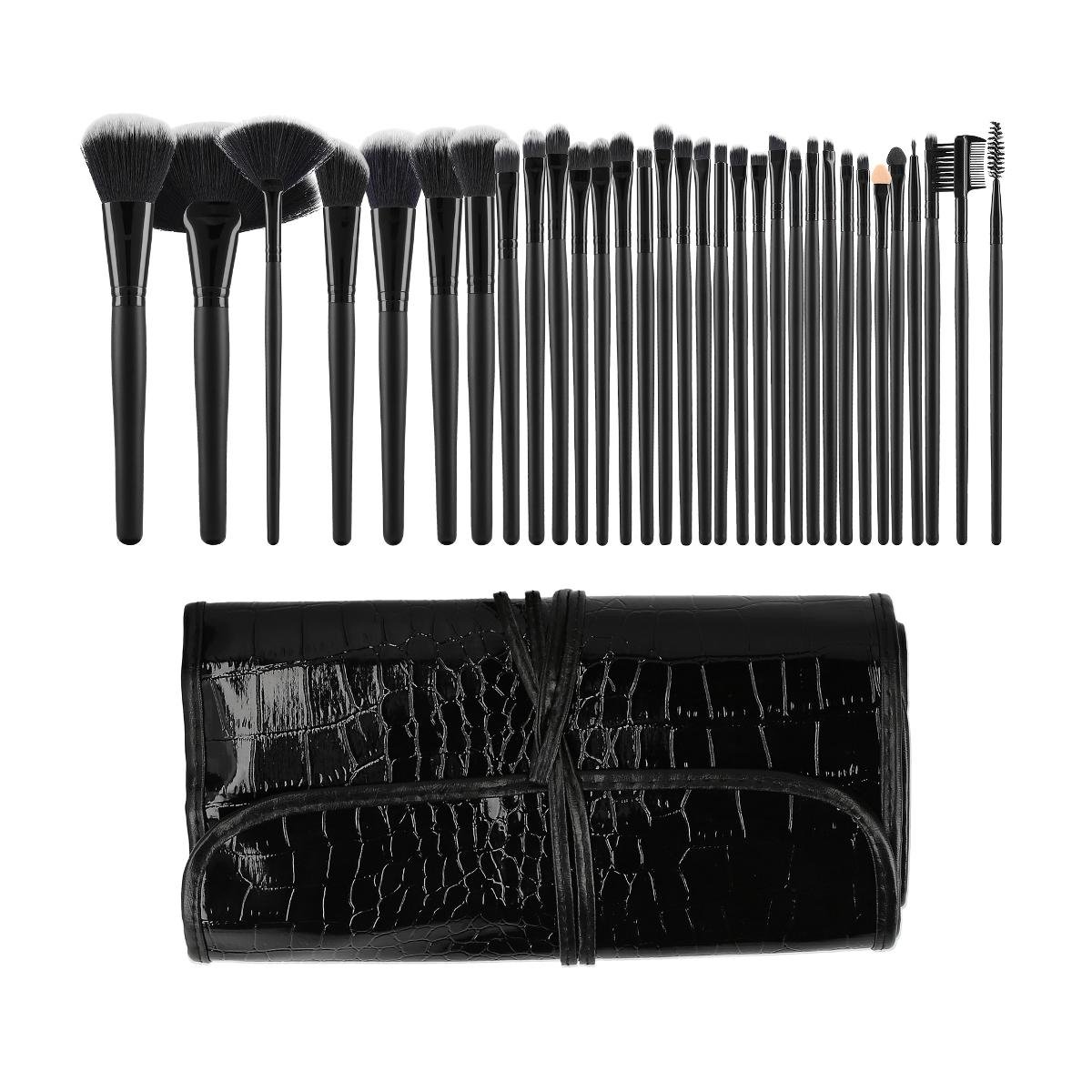 TOOLS FOR BEAUTY TOOLS FOR BEAUTY ZESTAW 32 PĘDZLI DO MAKIJAŻU BLACK
