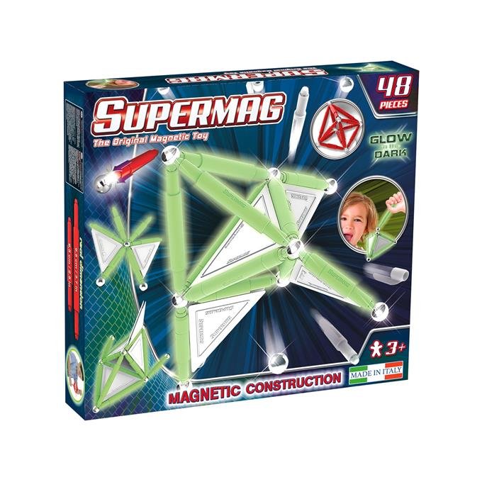 PlastWood Supermag Toys, klocki magnetyczne Tags Glow