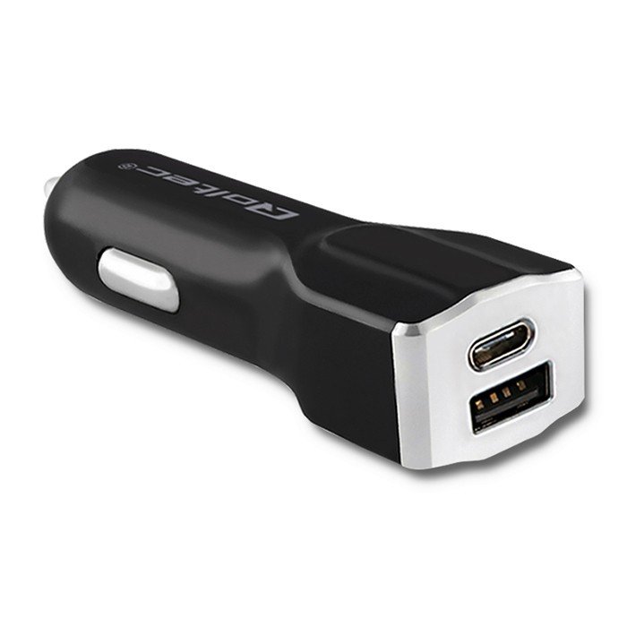 Qoltec 12-24V 2.4A 1x USB 3A 1x USB-C (50136)