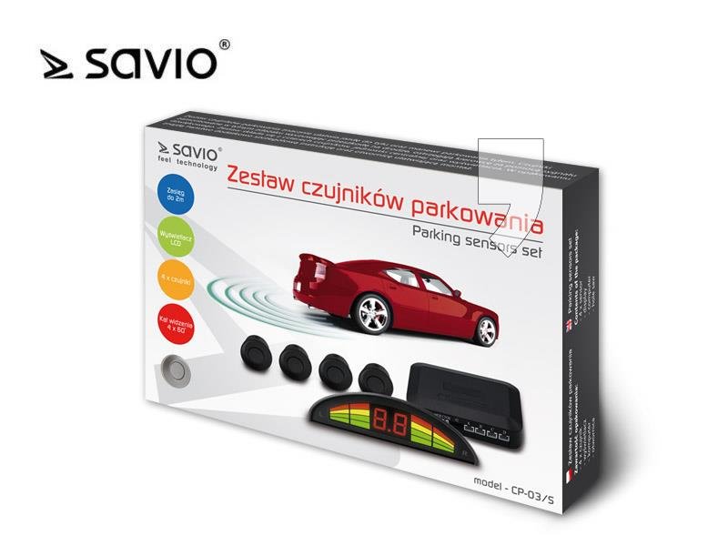 Savio Czujniki parkowania CP-03/S+ 40 zł na dzień dobry w Klubie MediaMarkt ! CP-03/S