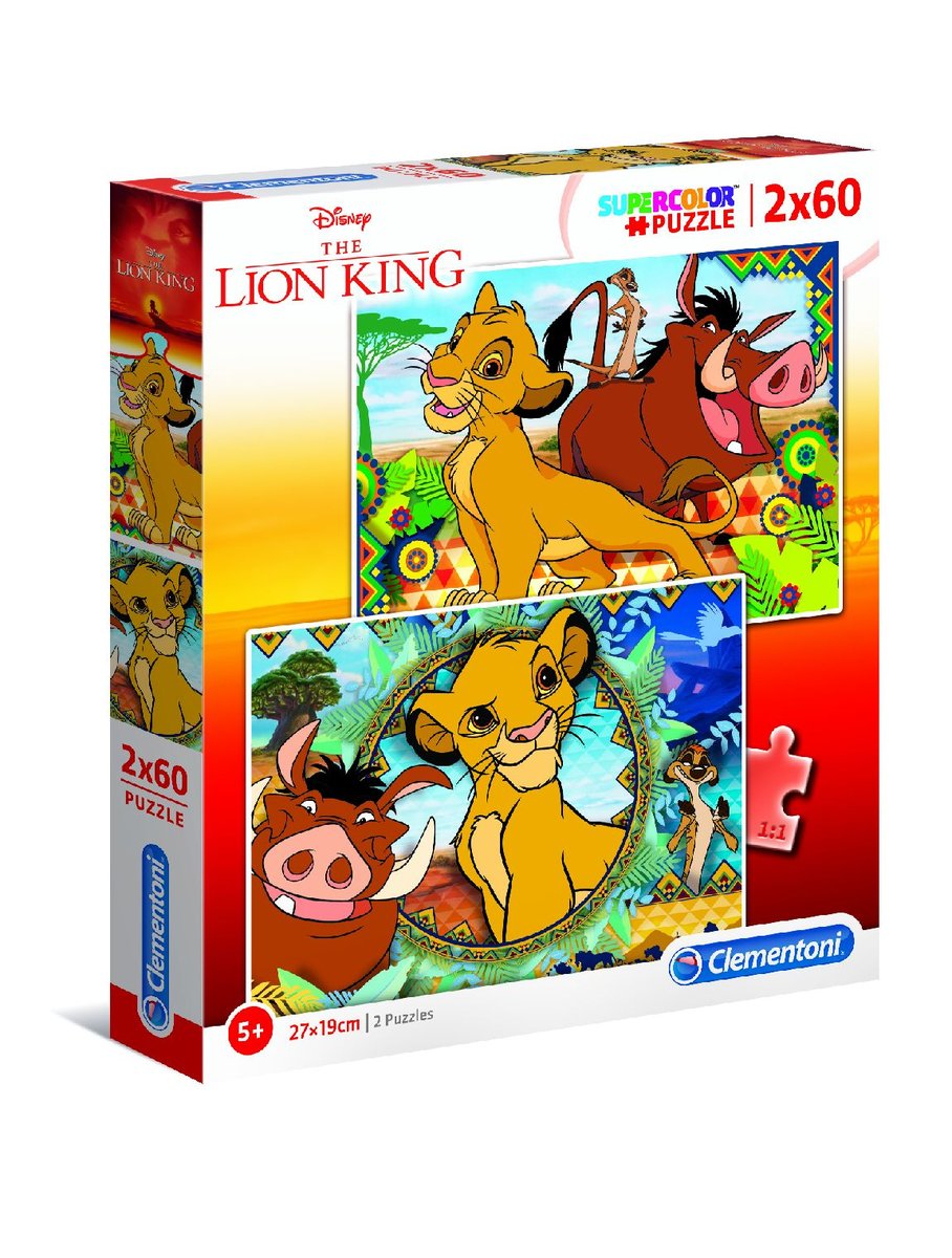 King Puzzle SuperColor 2x60 Lion