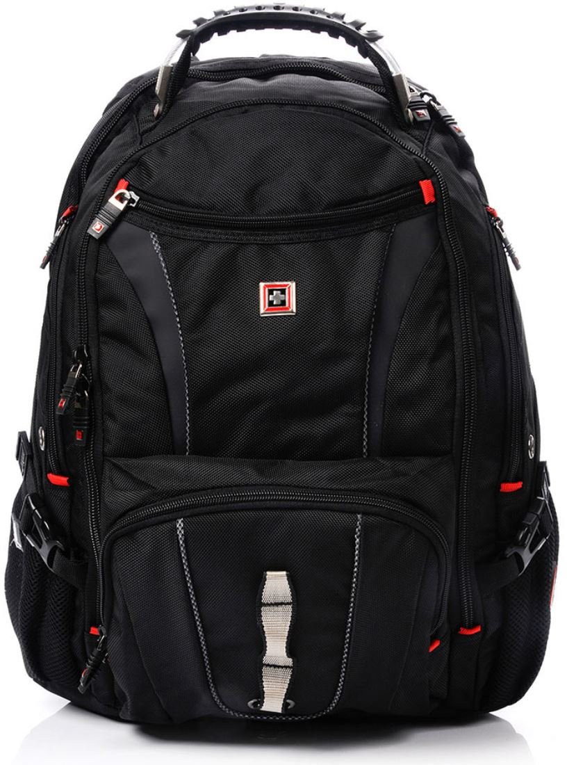 Black Swiss Plecak 45L Tornister 17 Laptop Torba