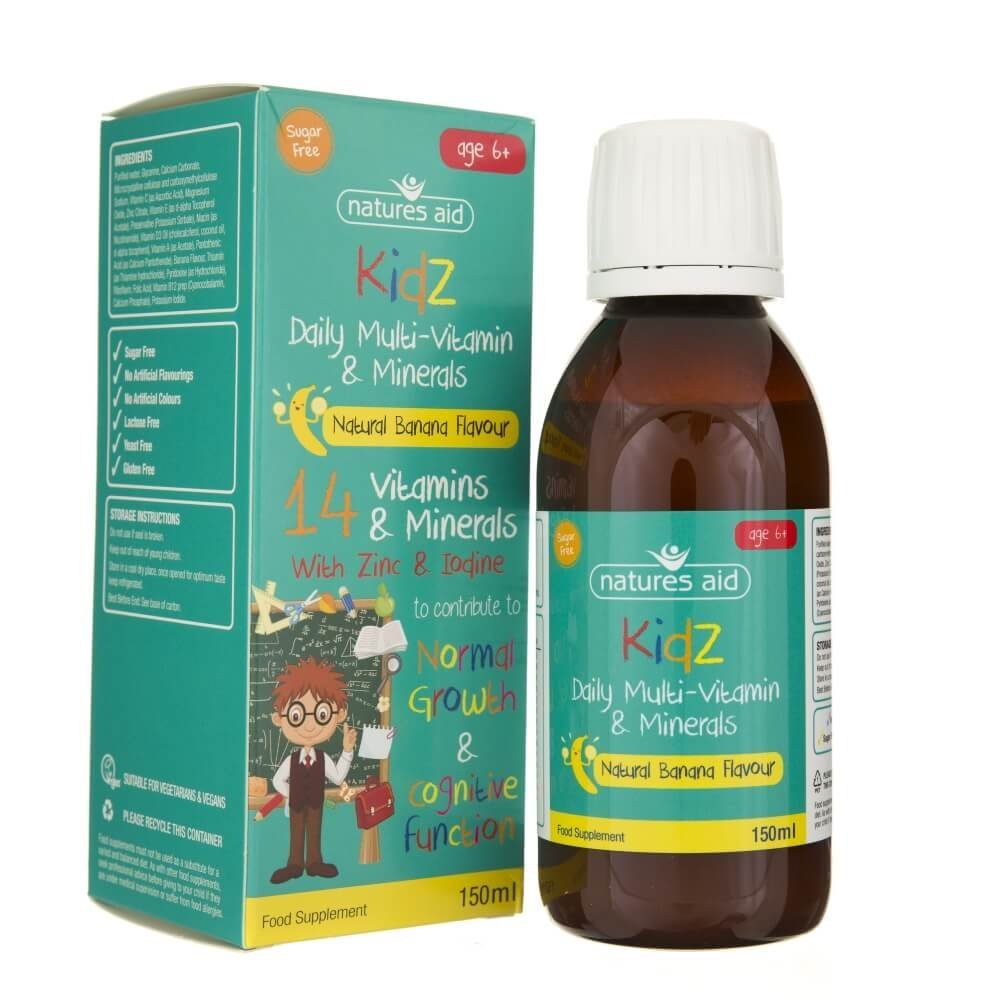 Natures AID AID KIDZ MULTI-VIT & MIN 150ML